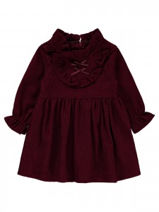 Wholesale - Civil Baby - Burgundy - Baby-Dresses-74-80-86 Month(1-2-2) 5