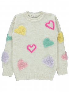 Wholesale - Civil Girls - Beige - Girl-Sweater-6-7-8-9 Year (1-1-1-1) 4