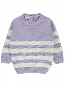 Wholesale - Civil Baby - Pink-Damson - Baby-Sweater-68-74-80-86 Size (1-2-3-3) 9