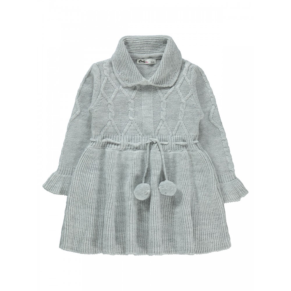 Wholesale - Civil Girls - Grey - Girl-Dresses-2-3-4-5 Year (1-1-1-1) 4