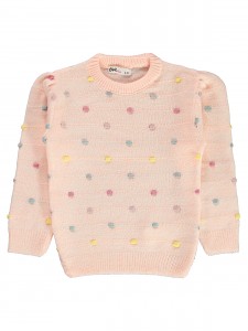 Wholesale - Civil Girls - Pink-Marl - Girl-Sweater-2-3-4-5 Year (1-1-1-1) 4