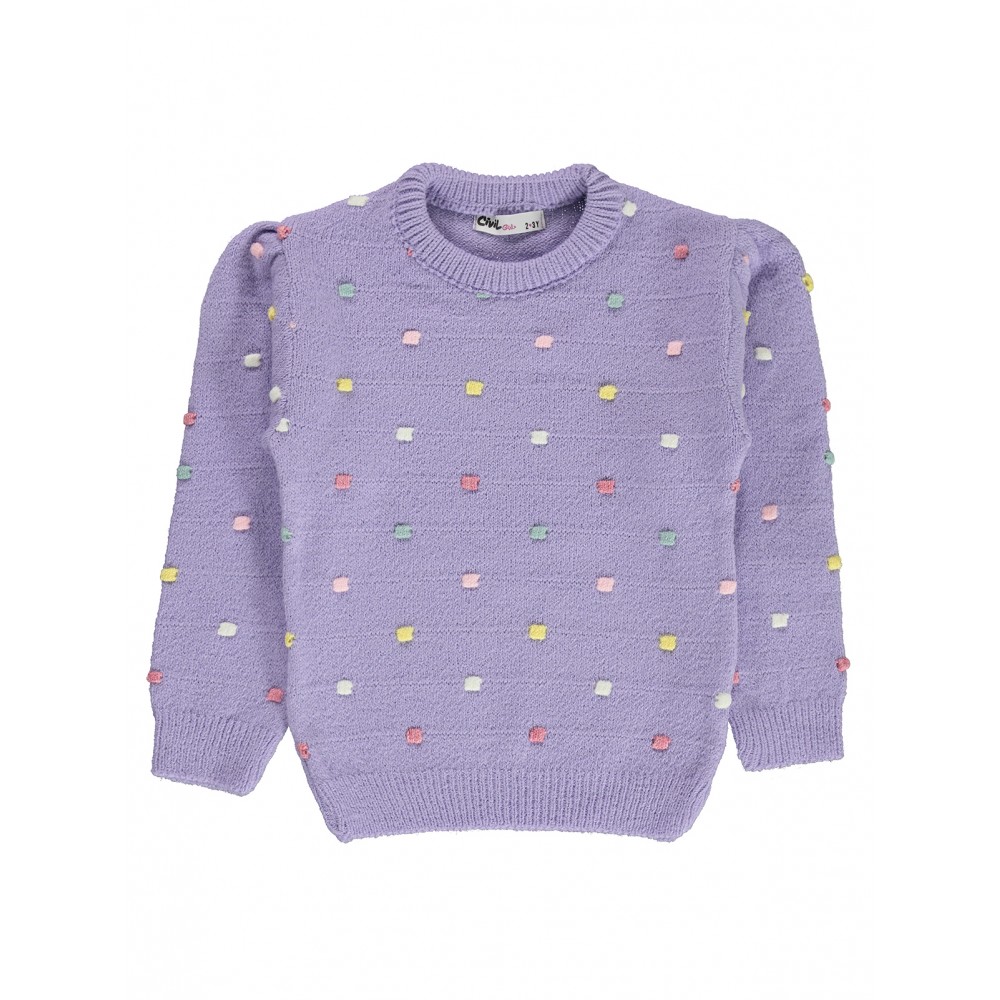 Wholesale - Civil Girls - Pink-Damson - Girl-Sweater-2-3-4-5 Year (1-1-1-1) 4