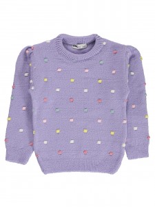 Wholesale - Civil Girls - Pink-Damson - Girl-Sweater-2-3-4-5 Year (1-1-1-1) 4