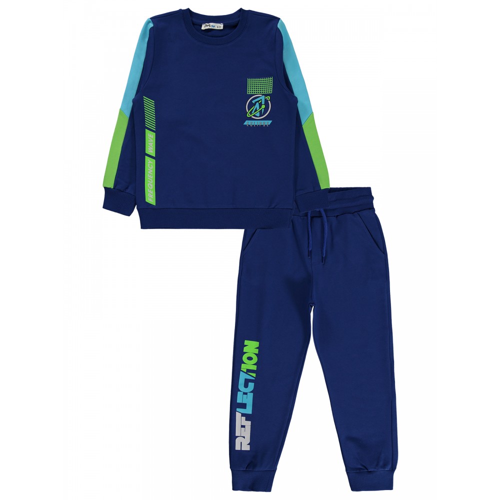 Wholesale - Civil Boys - Light Navy - Boy-Tracksuit Set-6-7-8-9 Year (1-1-1-1) 4