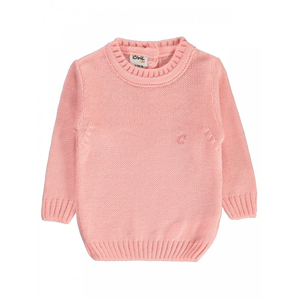 Wholesale - Civil Baby - Pink - Baby-Sweater-68-74-80-86 Size (1-2-3-3) 9