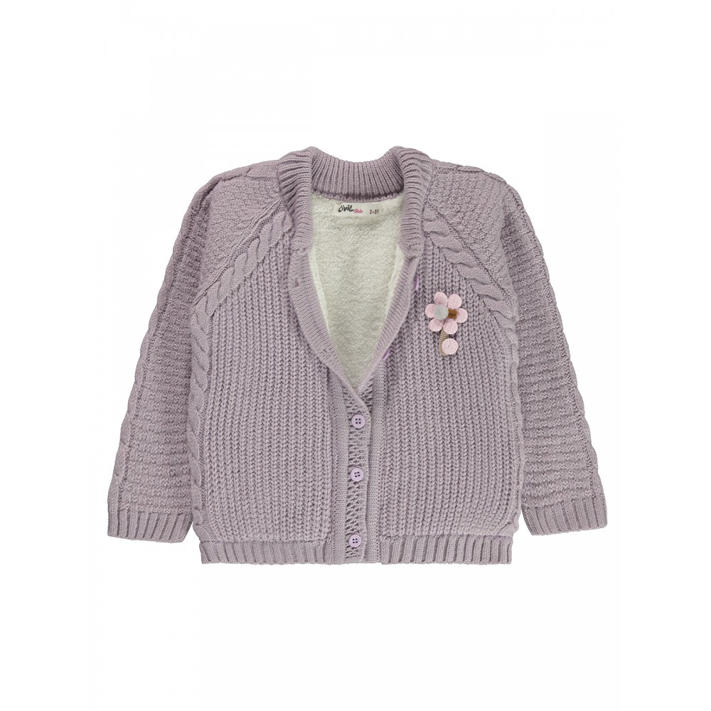 Wholesale - Civil Girls - Pink-Damson - Girl-Cardigan-2-3-4-5 Year (1-1-1-1) 4