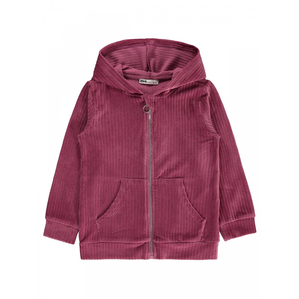 Wholesale - Civil Girls - Bordeaux-Crepe - Girl-Cardigan-10-11-12-13 Year  (1-1-1-1) 4