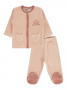 Wholesale - Civil Baby - Pink - Baby-Pajamas Set-62-68-74 (1-1-1) 3