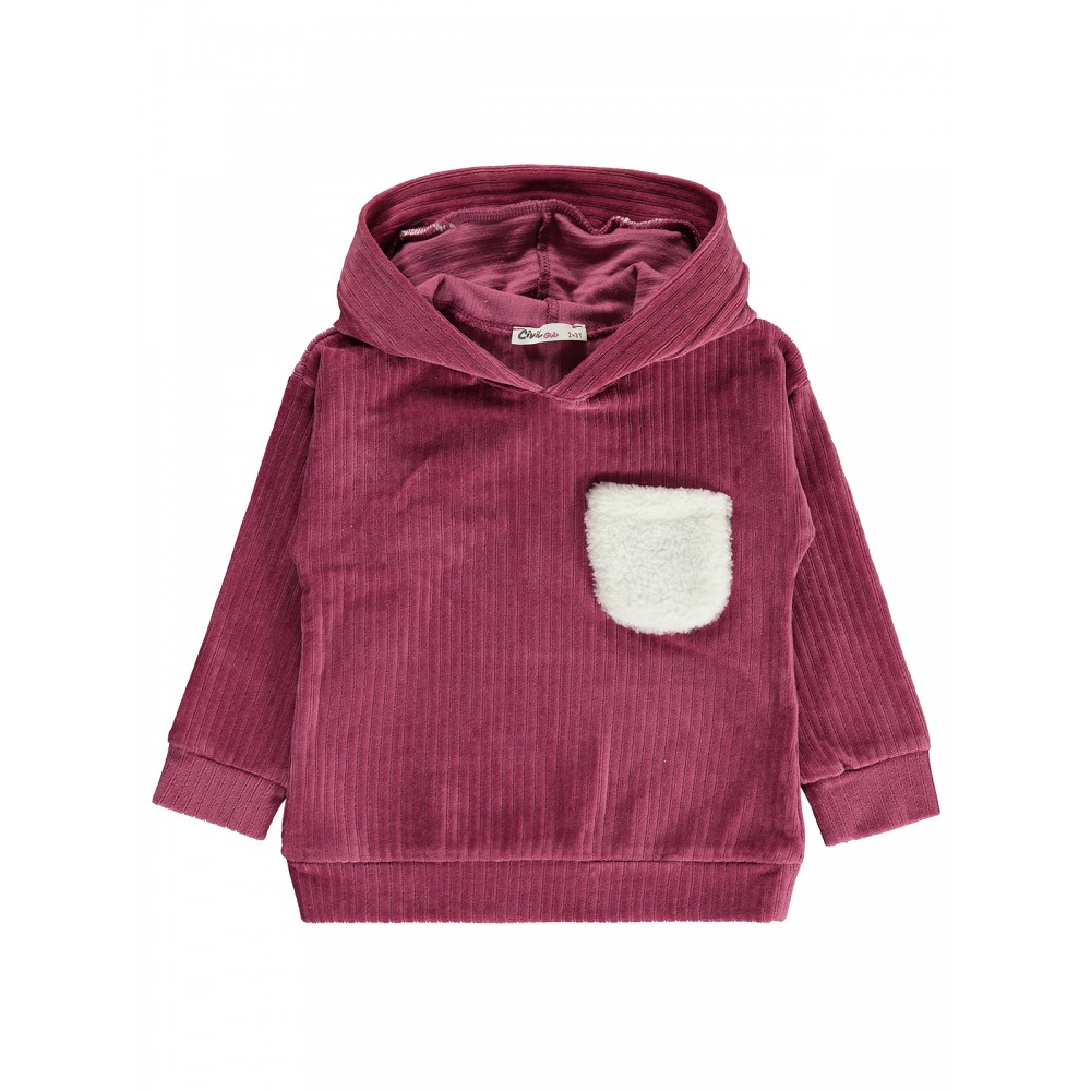 Wholesale - Civil Girls - Bordeaux-Crepe - Girl-Sweatshirt-2-3-4-5 Year (1-1-1-1) 4