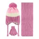 Wholesale - Civil Girls - Bordeaux-Crepe - Girl-Scarf Beanie Glove Sets-S Size (Of 4) 4