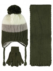 Wholesale - Civil Boys - Green - Boy-Scarf Beanie Glove Sets-S Size (Of 4) 4