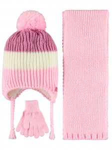 Wholesale - Civil Girls - Pink - Girl-Scarf Beanie Glove Sets-S Size (Of 4) 4