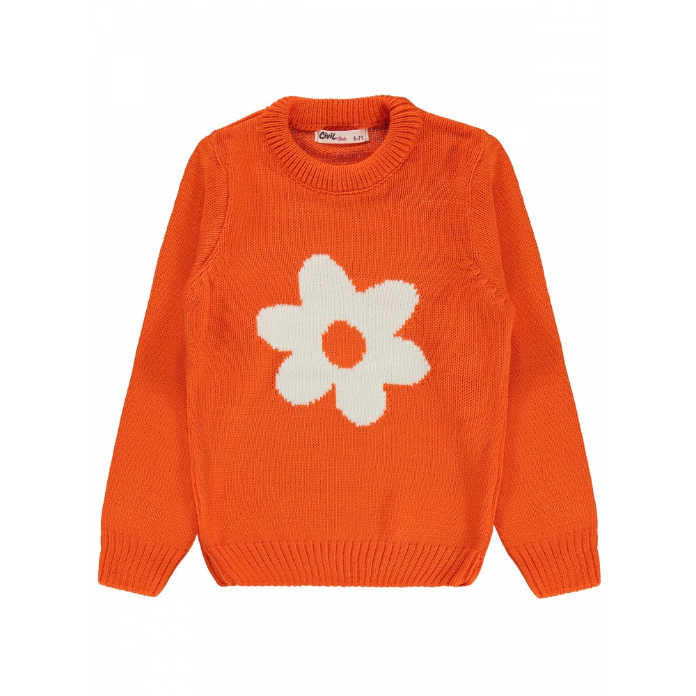 Wholesale - Civil Girls - Orange - Girl-Sweater-6-7-8-9 Year (1-1-1-1) 4