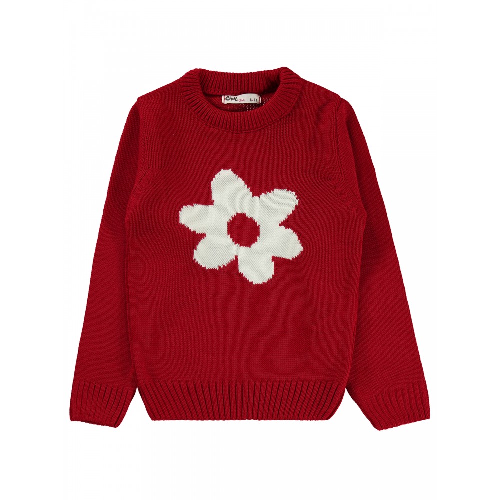 Wholesale - Civil Girls - Red - Girl-Sweater-6-7-8-9 Year (1-1-1-1) 4