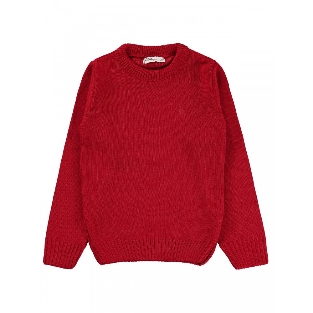 Wholesale - Civil Girls - Red - Girl-Sweater-6-7-8-9 Year (1-1-1-1) 4