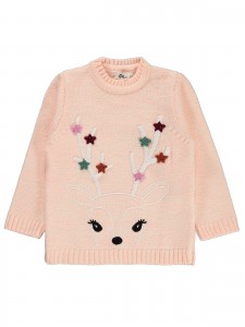 Wholesale - Civil Girls - Pink-Marl - Girl-Sweater-2-3-4-5 Year (1-1-1-1) 4