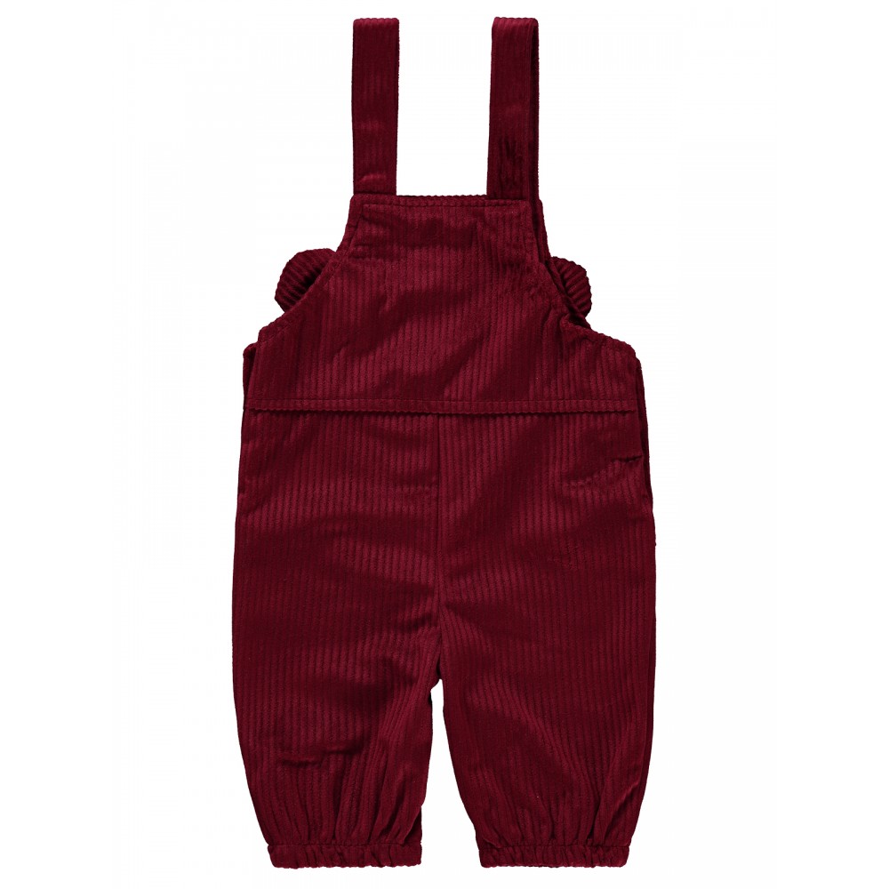 Wholesale - Civil Baby - Burgundy - Baby-Dungarees-68-74-80-86 Size (1-1-2-2) 6