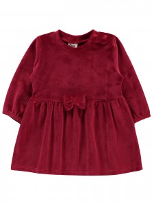 Wholesale - Civil Baby - Bordeaux-Crepe - Baby-Dresses-68-74-80-86 Size (1-1-2-2) 6