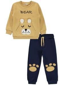 Wholesale - Civil Boys - Mink Colour - Boy-Tracksuit Set-2-3-4-5 Year (1-1-1-1) 4