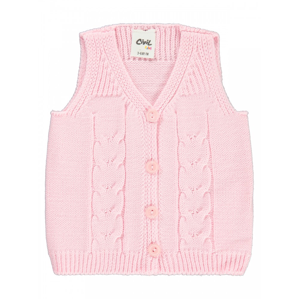 Wholesale - Civil Baby - Pink - Baby-Waistcoat-62-68-74-80-86 Month (1-1-1-1-1) 5