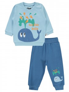 Wholesale - Civil Baby - Blue - Baby-Set-68-74-80-86 Month (1-1-1-1) 4