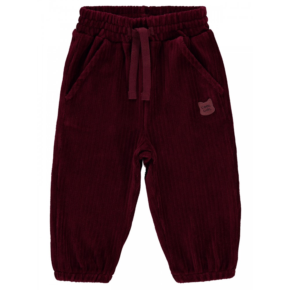 Wholesale - Civil Baby - Burgundy - Baby-Track Pants-68-74-80-86 Size (1-1-2-2) 6