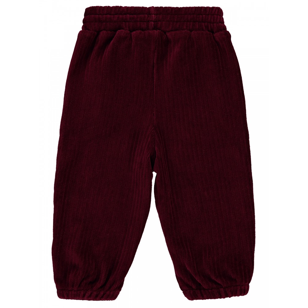 Wholesale - Civil Baby - Burgundy - Baby-Track Pants-68-74-80-86 Size (1-1-2-2) 6