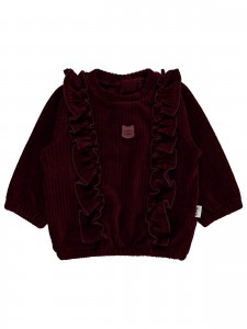 Wholesale - Civil Baby - Burgundy - Baby-Sweatshirt-68-74-80-86 Size (1-1-2-2) 6