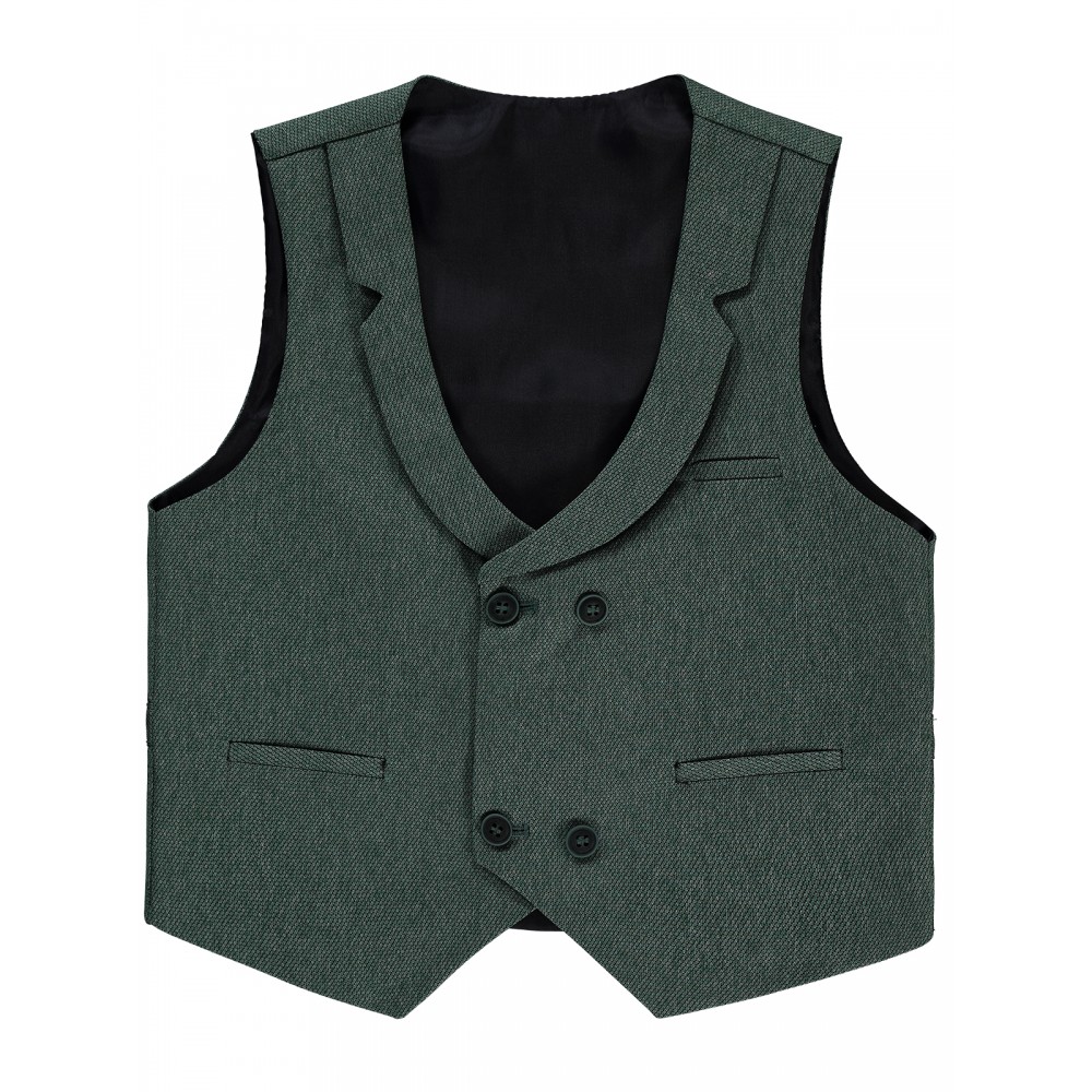 Wholesale - Civil Boys - Green - Boy-Waistcoat-6-7-8-9 Year (1-1-1-1) 4 Pieces