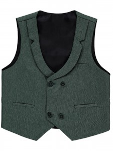 Wholesale - Civil Boys - Green - Boy-Waistcoat-6-7-8-9 Year (1-1-1-1) 4 Pieces