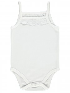 Wholesale - Civil Baby - White - -Snapsuit-62-68-74 (1-1-1) 3 Pieces