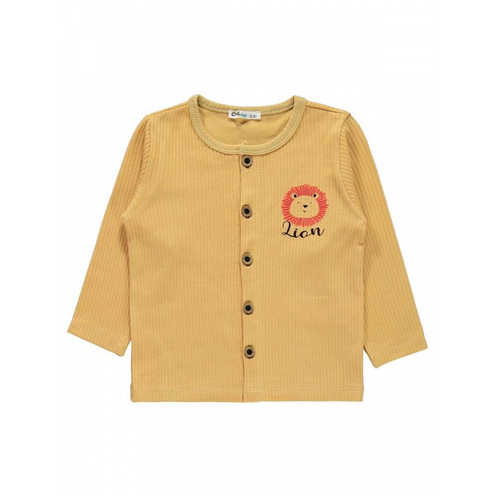 Wholesale - Civil Boys - Mustard - -Pajama Set-2-3-4-5 Year (1-1-1-1) 4 Pieces