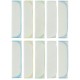 Wholesale - Minidamla-Lüks Tekin - Blue - -Baby Handkerchiefs-S Size (Of 10) 10 Pieces