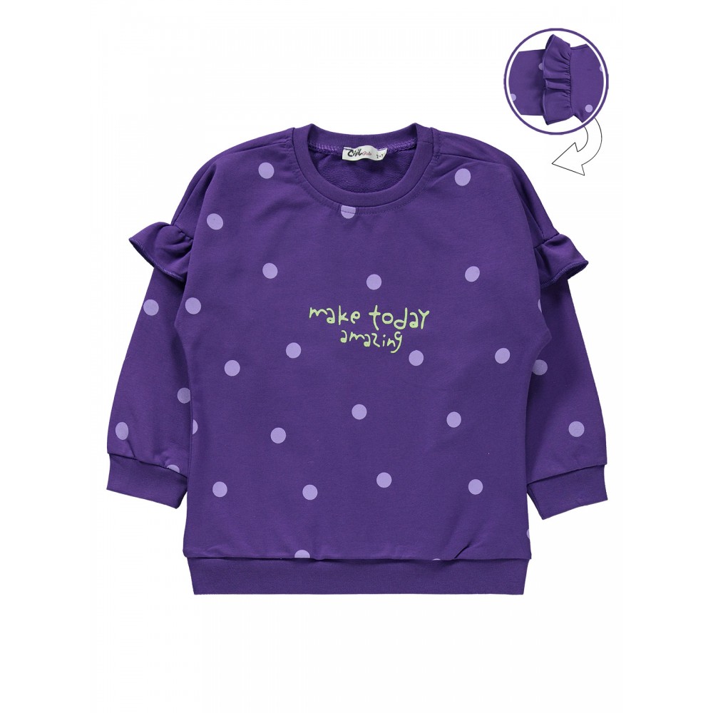 Wholesale - Civil Girls - Purple - -Tracksuit-2-3-4-5 Year (1-1-1-1) 4 Pieces