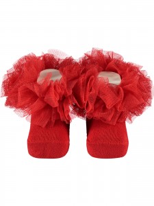 Wholesale - Minidamla-Lüks Tekin - Red - -Socks-S Size (Of 6) 6 Pieces