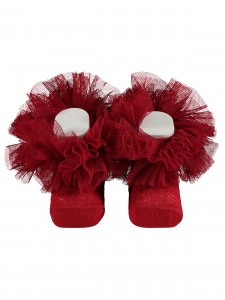 Wholesale - Minidamla-Lüks Tekin - Red - -Socks-S Size (Of 6) 6 Pieces