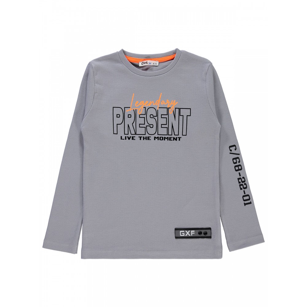 Wholesale - Civil Boys - Grey - -Body and Tunic-10-11-12-13 Year  (1-1-1-1) 4 Pieces