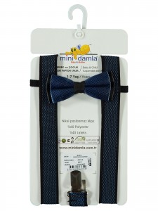 Wholesale - Minidamla-Lüks Tekin - Blue - -Belt and Suspender-S Size (Of 4) 4 Pieces