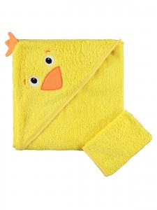 Wholesale - Civil Baby - Yellow - Baby-Towel-S Size (Of 4) 4 Pieces