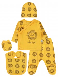 Wholesale - Civil Baby - Mustard - Baby-Snapsuit Sets-50 Month (Of 2 ) 2