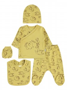 Wholesale - Civil Baby - Soft Yellow - Baby-Snapsuit Sets-50 Month (Of 2 ) 2