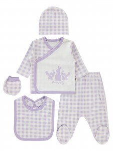 Wholesale - Civil Baby - Pink-Damson - Baby-Snapsuit Sets-50 Month (Of 2 ) 2