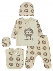 Wholesale - Civil Baby - Beige - Baby-Snapsuit Sets-50 Month (Of 2 ) 2