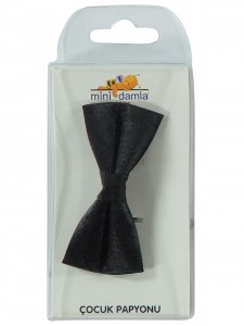 Wholesale - Minidamla-Lüks Tekin - Black - -Nectie and Bow-Tie-S Size (Of 4) 4 Pieces