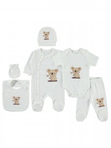 Wholesale - Civil Baby - Ecru - Baby-Snapsuit Sets-50 Month (Of 2 ) 2