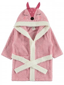 Wholesale - Civil Baby - Dusty Rose - Baby-Bathrobe-S Size (Of 4) 4