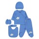 Wholesale - Civil Baby - Dark Blue - Baby-Snapsuit Sets-50 Month (Of 4) 4