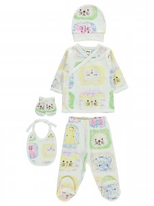 Wholesale - Civil Baby - Ecru - -Snapsuit Sets-56 Month ( Of 2 ) 2 Pieces