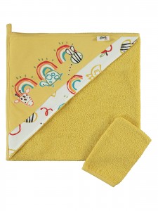 Wholesale - Civil Baby - Mustard - Baby-Towel-S Size (Of 2) 2