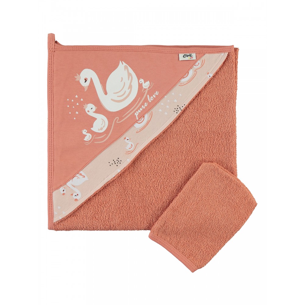 Wholesale - Civil Baby - Peachy - Baby-Towel-S Size (Of 2) 2